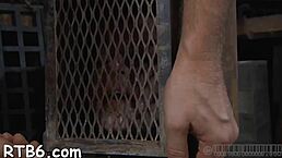 beautiful babe in a challenging bdsm experience with rough elements and sweet sensations