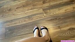 I HELPED my STEPBROTHER CUM HARD with my FEET