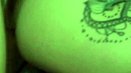 Lucky dude bareback fucks horny blonde shemale's ass with detailed cock insertion and anal pounding