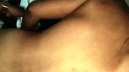 the super bitch gets into doggystyle position, her big latina ass bent over for intense action with a huge cock