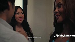 Watching My Ebony Wife Scissor That Asian Babe Was Amazing 😍