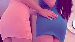 Lesbian Models Give A Photographer A Strong Shaking Orgasm By Fingering And Rubbing Her Pussy