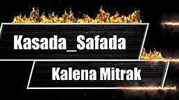 Kalena Mitrak gives blowjob to her husband.