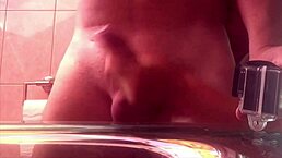 hand job from behind, two camera views 😉