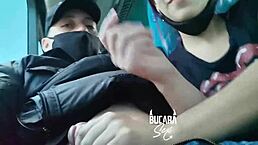 Girlfriend Sucks Monster Cock on Bus