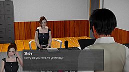 Let's play headmaster's fantasy with shaved pussies and big tits.