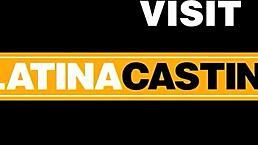 Latina teen model impresses director with blowjob and pussy play.