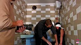 sensual brunette feels intense pleasure riding reverse cowgirl