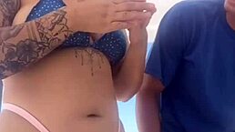 Almost Fucking On Crowded Beach With Monster Cock