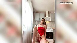 Anal Vibration From Redhead Horny Girlfriend