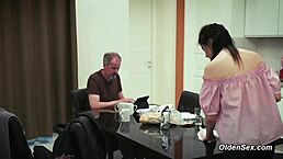 Teen Teases Stepdad in Kitchen Before Seduction