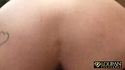 Fucking the slut's ass and cumming in her mouth