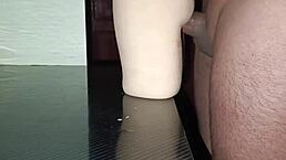 Sally gets ANAL sex on desk, I cum between thighs.