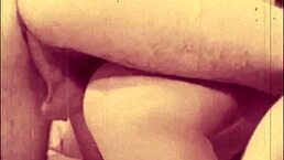 vintage girls having fun in retro bisexual threesome with hairy beaver