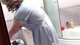 Treason Wife Fucked by Neighbor in Shower Doggy Style!