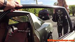 Amateur Pawnee gets drilled in the back office.