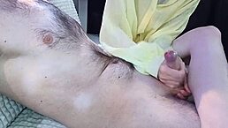 College Babe Relaxes Stepfather with Private Homemade Touch