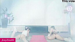 Hey, flow with gentle partner stretching for body and mind vibes! 🧘‍♀️