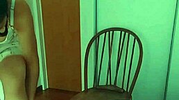 latina touches her natural tits and gropes for me