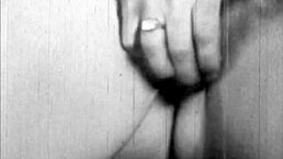 vintage girls having fun in retro bisexual threesome with hairy beaver