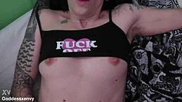 Dream GF with small tits wakes me up with POV sex 😍