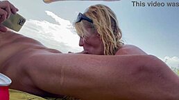 Failed challenge - very fast cum - blowjob on the beach - pov