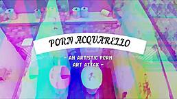 Big tits girl gangbanged in dirty toilet with double penetration