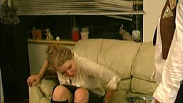 Samara Mae Girl Scout Stripped and Paddled in Garage