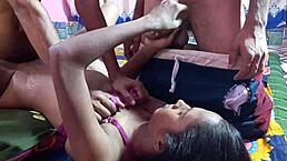 wife fucked hard by husband's friends