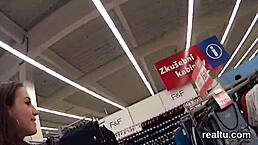 luscious czech amateur feels teased in shop then nailed in pov