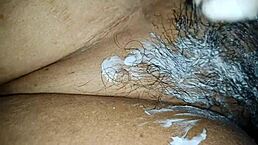 Desi housewife gets pussy shaved by hubby in homemade video