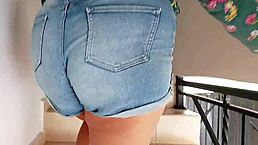 Ebony Stepmom Seduces Stepson with Big Tits While Dad's Away