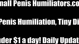 Point of View Domination Humiliates You for Small Cock