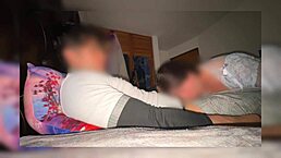 madrastra catches hijastro jerking off, everything's recorded in wild mexican homemade clip.