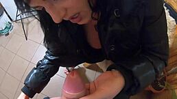 a lot of cum on my jacket