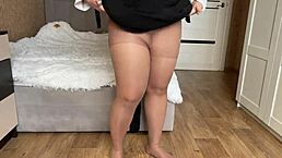 helped hot stepmom pick tights, things got steamy! 🔥