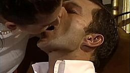 I feel so excited watching aunt give a blowjob to that monster cock