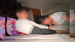 madrastra catches hijastro jerking off, everything's recorded in wild mexican homemade clip.