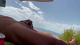Failed challenge - very fast cum - blowjob on the beach - pov