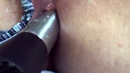 using daughter's thong to masturbate in the kitchen, leading to squirting?