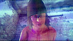 Big tits girl gangbanged in dirty toilet with double penetration