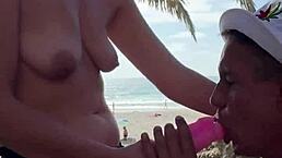 Debauched journey of alexey panin and sugarnadya with busty girlfriend to san diego nudist beach