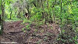 exhibitionist in the forest brings a gift for you lovers