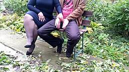 our dirty hobby is cumming on the street with big natural tits and ass