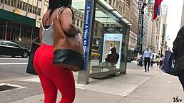 Beautiful Ebony Ass in Candid Hidden Shots