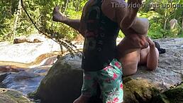 hot wife fucks in the woods