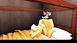 Blonde Roblox cheerleader returns with her headless jock boyfriend