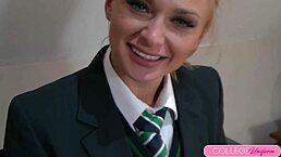 Blonde cutie Ivana Sugar takes teacher's cock deep in her tight ass