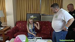 Luna Lips gets her pregnant pussy gangbanged by horny cocks.