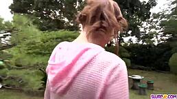 Anna Anjo Gives Outdoor Blowjob To Random Guy - More At Slurpjp Com